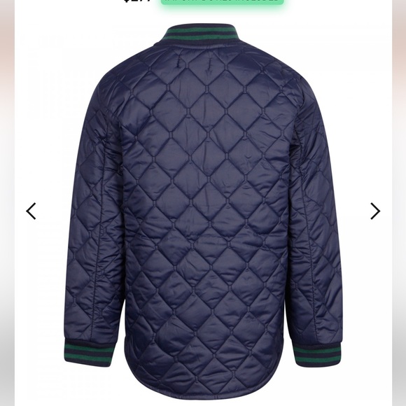 POLO RALPH LAUREN Quilted Varsity Jacket in Navy Blue - Picture 2 of 5